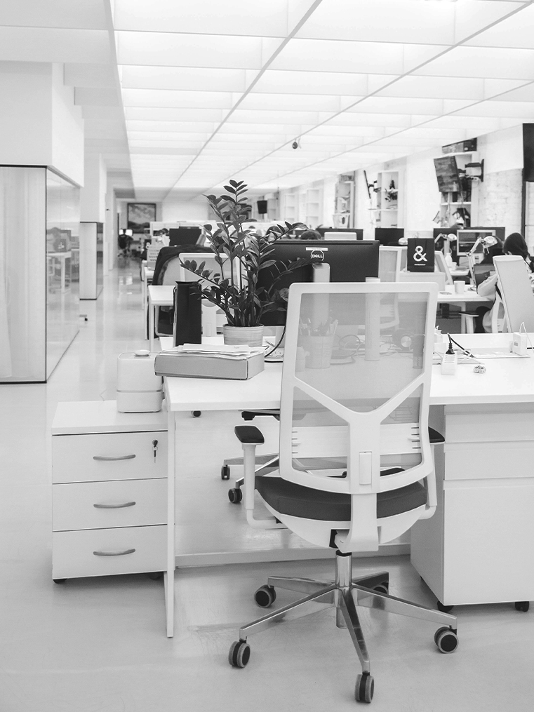 Office desk in studio