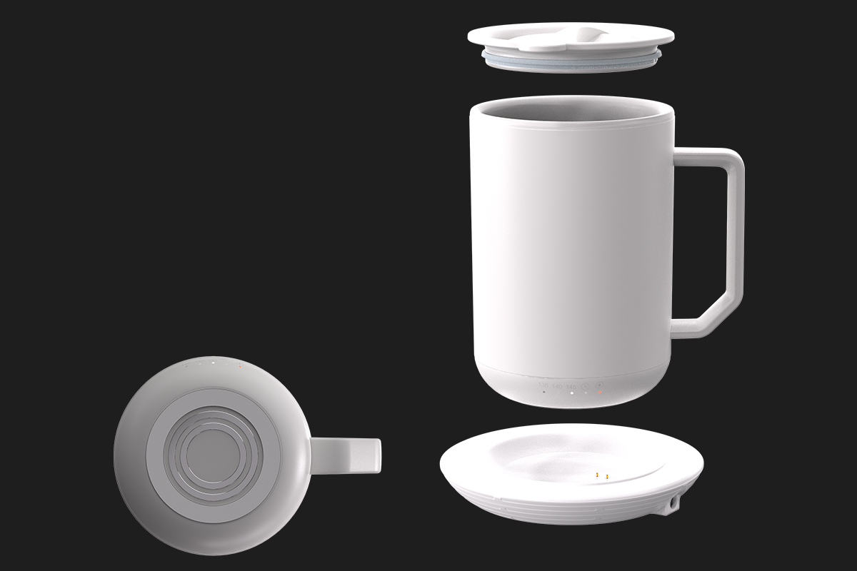 Purée warming mug with all included components